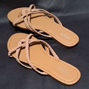 Mixit Tan Braided Sandals